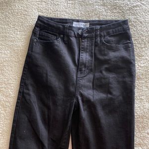 Black High Waisted Flare Jeans